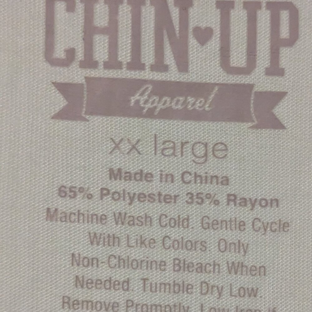 NWT Chin Up Apparel racerback tank top with back gathers size XXL - Picture 6 of 6